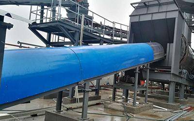 Centrale de recyclage de béton